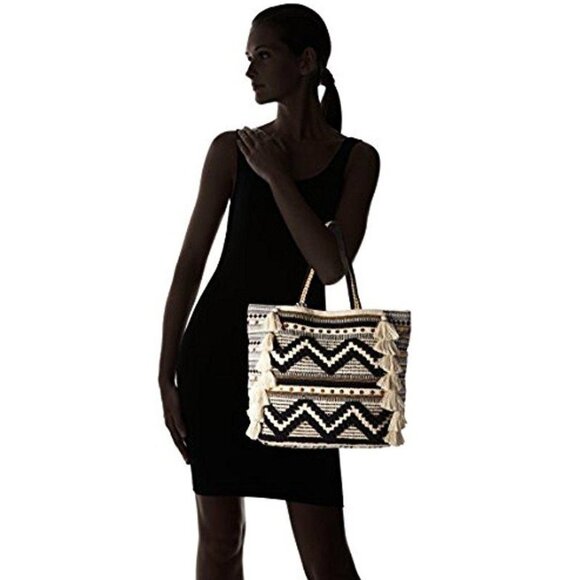 Steve Madden Raine Bohemian Patterned Fabric Tote - Picture 3 of 10